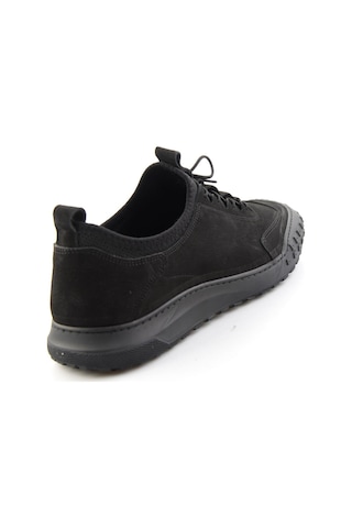 Bambi Siyah Nubuk Hakiki Deri Erkek Sneaker E01076378501