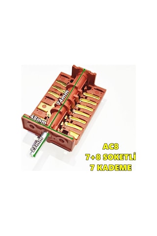 Ankastre Fırın 7+8 Ac8 7 Kademe Çevirmeli Şalter