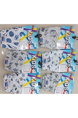 Berrak 1554 Erkek Çocuk Desenli Boxer Şort 10 Adet 001