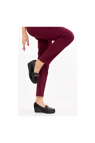 Artı-artı014-14501-t Hakiki Deri Ortopedik Platform Topuk Kadın Bağsız Hakiki Roc Siyah Ayakkabı 001