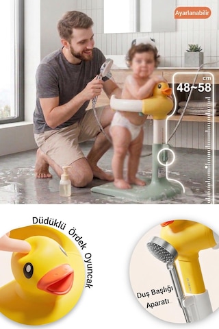 Wellgro Holdme Bebek Banyo Duş Standı Yeşil