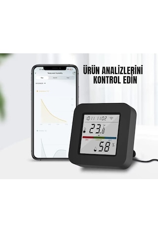 Tuya Destekli Wifi Akıllı Isı Ve Nem Sensörlü Ir Kuman
