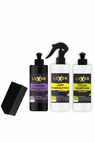 Luxor Kimya 200ml 6'lı Oto Bakım Seti Oto Yıkama Seti