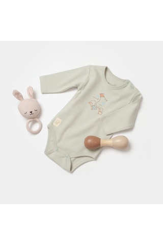 Biorganic Teach Me Uzun Kollu Body Kiremit- Mint Yeşil