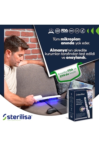 Sterilisa Pro Darbeli Uvc Sterilizasyon ve Dezenfeksiyon Cihazı