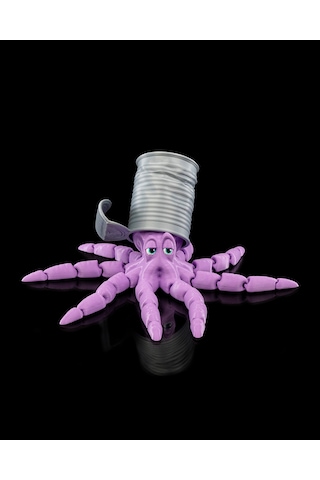 Hareketli Şapkalı Ahtapot 20cm