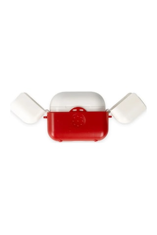 Newface Airpods Uyumlu 3 3.nesil Basmalı Kılıf Csmtex - 50 - Kırmızı-beyaz