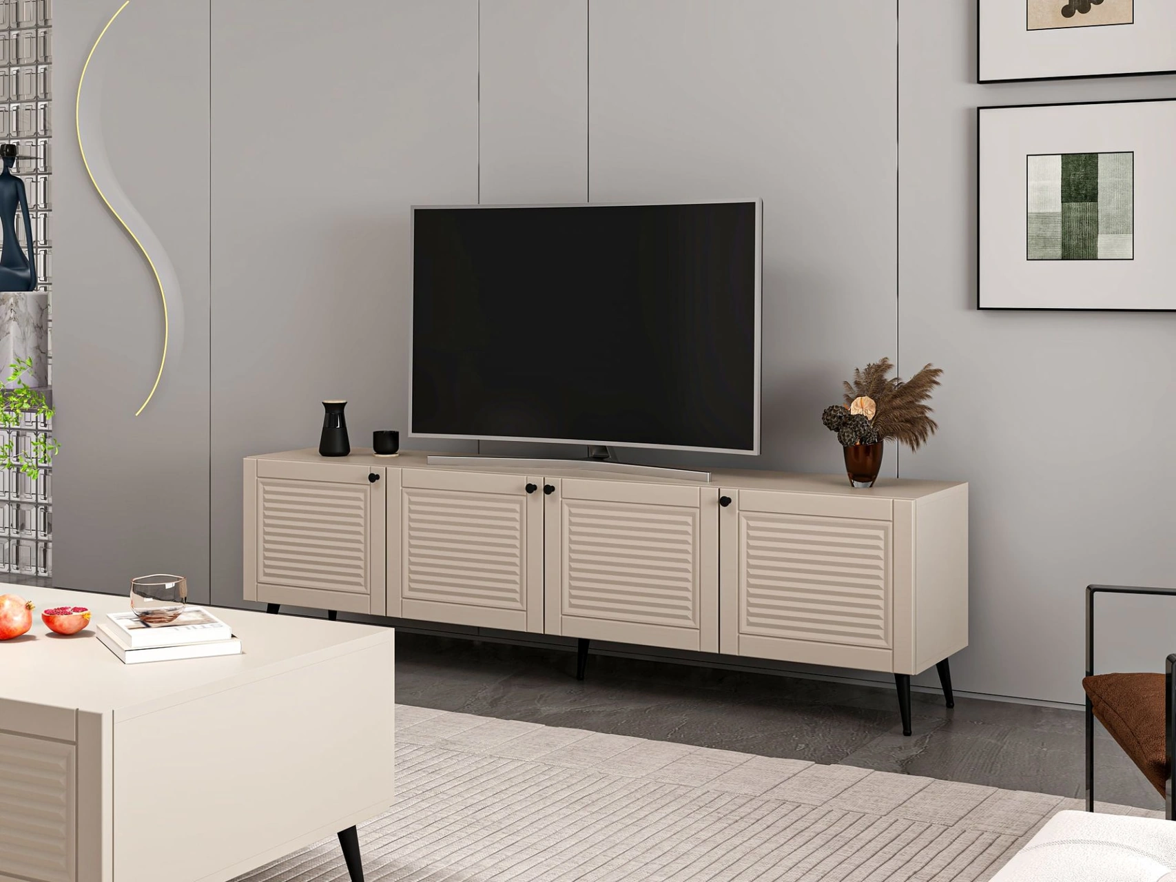 Pandora Tv Ünitesi Kumtaşı/kumtaşı Bej