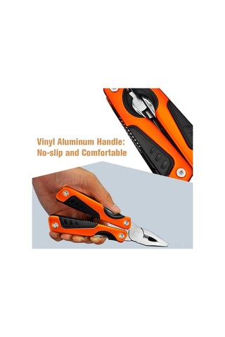Novahub Taşınmaz Çelik Multi-tool Katlanır Bıçak Tornavida Şişe Açıcı Kamp Balıkçılık Kamp Ve Dağ Yürüyüşü İçin Turuncu Turuncu