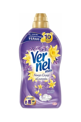 Vernel Max Konsantre Çamaşır Yumuşatıcısı Nergis Çiçeği & Lavanta 1440 ML