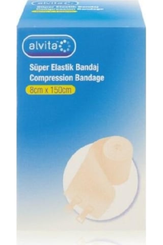 Alvita Süper Elastik Bandaj 8 CM x 1.5 M