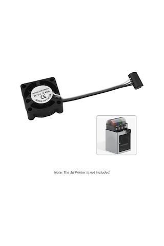 Jeemson Bambu P1p/p1s Uyumlu 5v Pwm Sıcaklık Kontrollü 25x25x10mm Çift Topaklı Rulmanlı Isı Ucu Soğutma Fanı