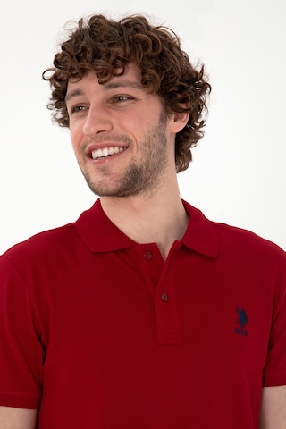 U.S. Polo Assn. Erkek Slim Fit Polo Yaka Bordo Basic Tişört 50298041-VR014