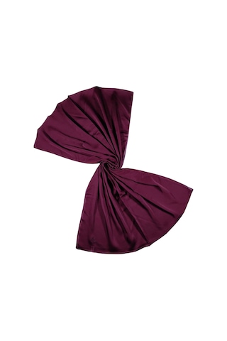 Mim Eşarp Mısırlı Eşarpları Düz Renk Vual Twill Şal Bordo