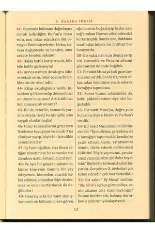 Kur'an-ı Kerim'in Metinsiz Türkçe Açıklamalı Yüce Meali (Orta ...