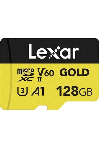Lexar Professional Gold V60 280 MB 128 GB UHS-II Micro SD Hafıza Kartı