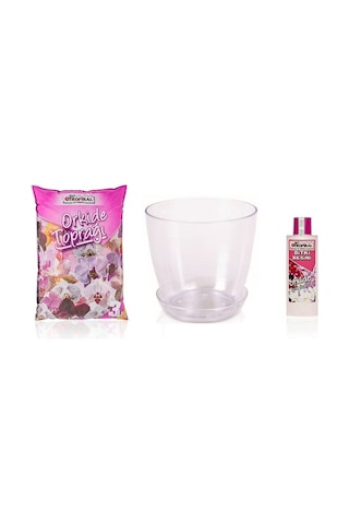 3Lt Orkide Toprağı - 1.5Lt Orkide Saksısı - 225Ml Orkide Besini