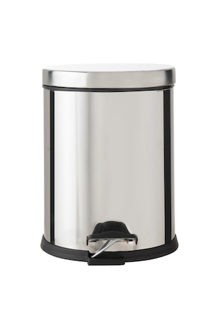 Mudo Home 5lt Pedallı Çöp Kovası Inox Gri