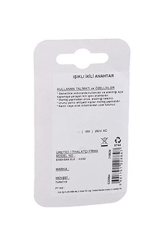 Işıklı Ikili Anahtar Diğer
