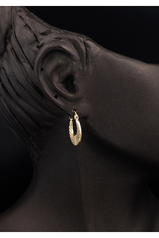 Bilezikci Vintage Altın Halka Küpe Sarı Altın