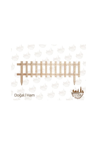 Ahşap Çit Bahçe Çiti Ahşap Bahçe Çiti Dekor Çit 120x30 Çit