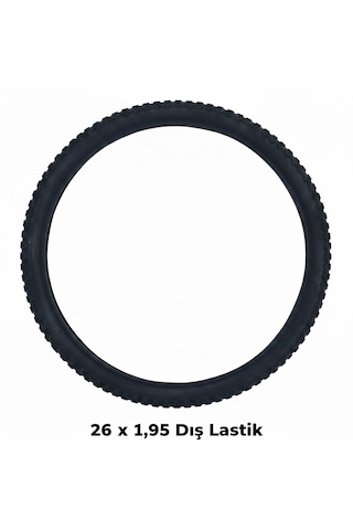 26 Jant Dış Lastik - 26x1.95 Mtb Dağ Bisikleti Dişli Dış Lastik - 1 Adet
