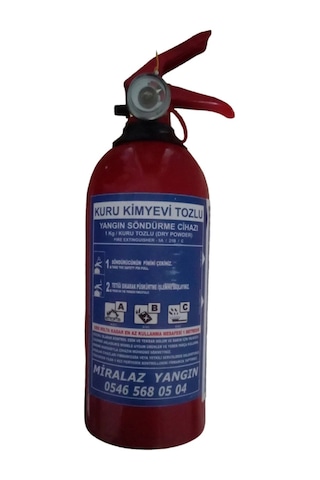 1 Kg Yangın Tüpü 4 Yıl Garantili Tüvtürk Uyumlu