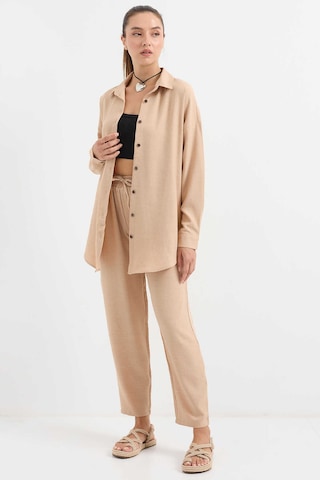 Gabria Keten Ön Düğmeli Takım Bisküvi