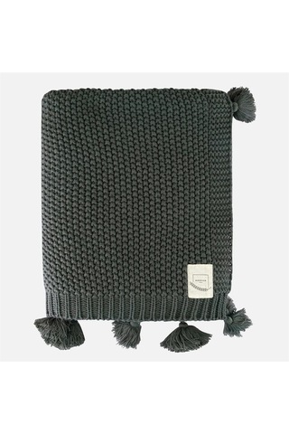 Coco Pirinç Örgü Ponponlu Triko Tv Battaniyesi Throw Koltuk Şalı (538861682)-130X170