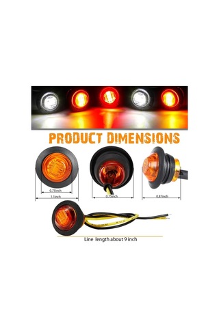 Xianwen 10 Adet-12v Araba Yan Işık Seti 6 Renk