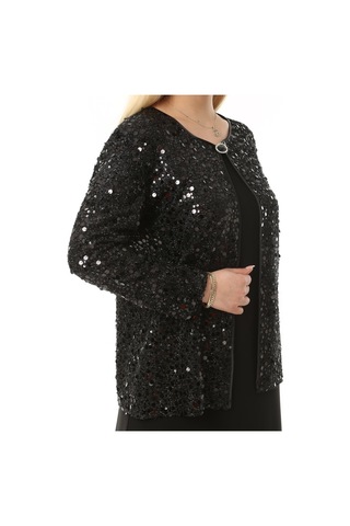 Büyük Beden 3722 Siyah Ceket+Elbise Takım