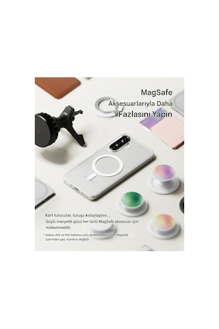 Samsung Galaxy Uyumlu A36 Şeffaf Magsafe Kılıf Mtl Safe