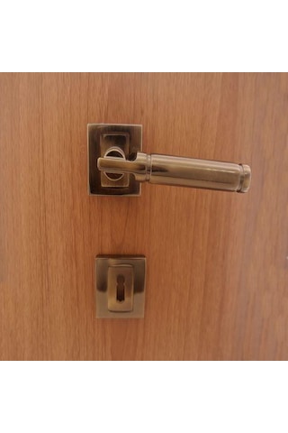 Ibiza Kapı Kolu Rozetli Antik Bakır