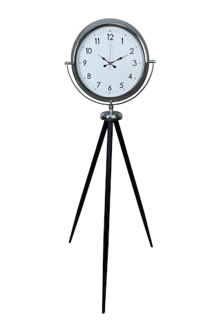 Krom Standart Tripod Ayaklı Saat Çok Renkli
