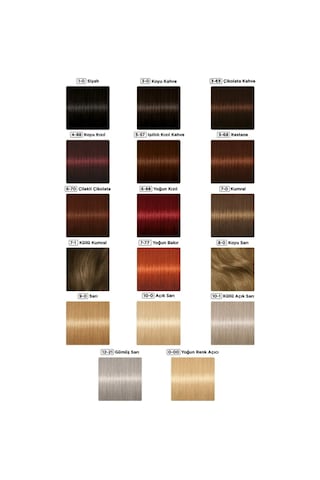 Palette Göz Alıcı Renkler Saç Boyası Siyah 10'lu