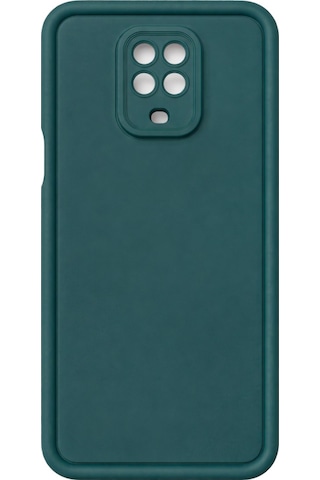 Mi Redmi Note 9s-redmi Note 9 Pro - Redmi Note 9 Pro Max Uyumlu Kamera Çıkıntılı Mat Silikon Telefon Kılıfı Yeşil