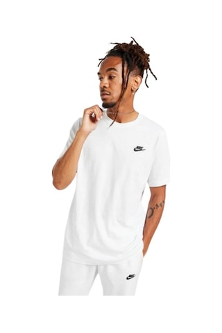 Nike Sportswear Club Erkek Beyaz Tişört Ar4997-101 Beyaz