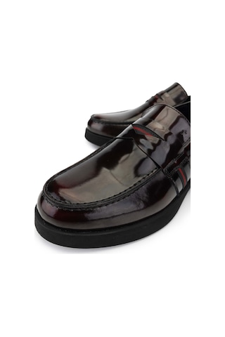 Tamer Tanca Erkek Hakiki Deri Bordo Loafer Ayakkabı 987 122k Erk Ayk Y24 Bordo Acma Bordo