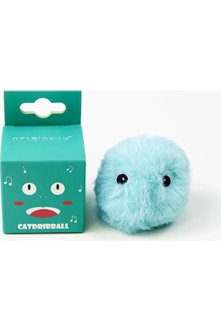 Sensörlü Peluş Kedi Oyuncağı 3 Farkı Ses Çıkaran Dokunmaya Duyarlı Eğlenceli Kedi Oyun Topu Mavi