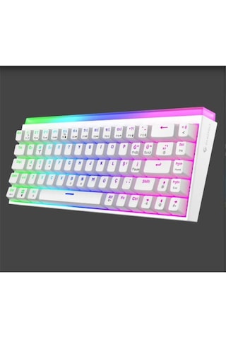 Gameagle Ge2019 Hera Rgb Kablolu Tr Layout Mekanik Beyaz Oyuncu Klavyesi
