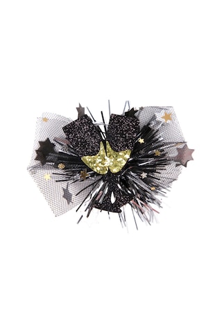 Dofolink Yılbaşı Noel Parti Fotoğraf Jokei, Siyah Altın 4 Büyük Bardak Desenli Parlak Saç Klipsi, Yetişkin Çocuk Uyumlu, Hediye Paketi Eşyası Çok Renkli