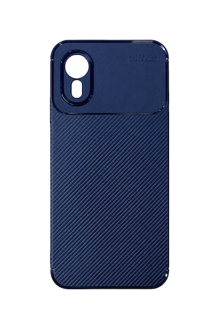 Galaxy Uyumlu Xcover 7 Kılıf Auto Focus Karbon Kapak - Lacivert Çok Renkli