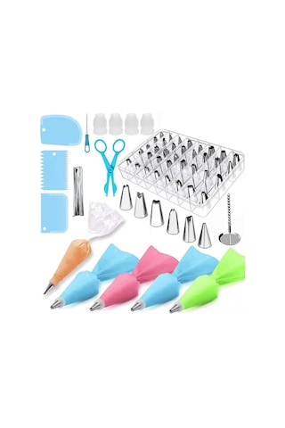 Qingmipy "profesyonel Pasta Dekorasyon Seti - 83 Parça Yeniden Kullanılabilir Kek Süsleme Ekipmanları" Diğer