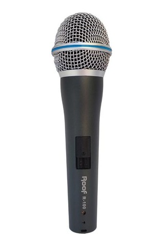 Roof R-100 Kablolu Dinamik El Mikrofonu - 6.3 Mm Jaklı