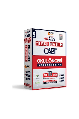 2027 MEB-AGS ÖABT OKUL ÖNCESİ Öğretmenliği ÖSYM Tıpkı Basım 11li Deneme Paketi Türkiye Geneli