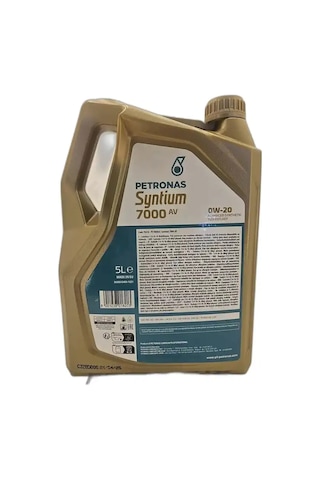 Petronas Syntium 7000 AV 0W-20 Tam Sentetik Motor Yağı