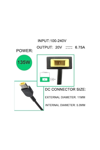 Lenovo Adl135ncc3a Adl135sdc3a Sa10e75864 Adaptör Lenovo Şarj Cihazı 135w