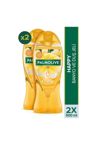 Palmolive Feel Happy Duş Jeli 2 x 500 ML + Seyahat Kiti