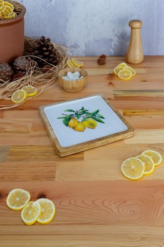 Bambum Kangura - Mango Ağacından Kare Tepsi Limon Küçük Sarı