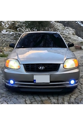 Hyundai Accent Admire 2000-2006 Uyumlu H Lip Esnek Ön Lip 2 Parça Karlık Ön Ek Tampon Altı Dill